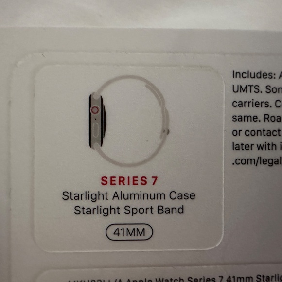 Apple Watch Series 7 GPS + Bluetooth Starlight - Picture 2 of 5